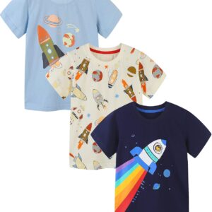 Toddler Boy's 3pk Short Sleeve Tshirt Multi Color