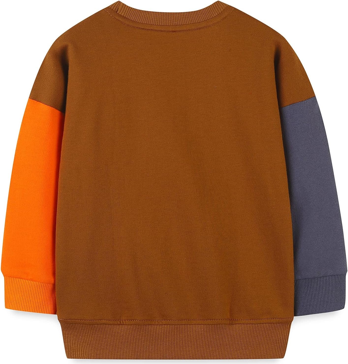Toddler Boy's Kids Crewneck Pullover Sweatshirts 2-7Year Brown Penguin# - Image 2