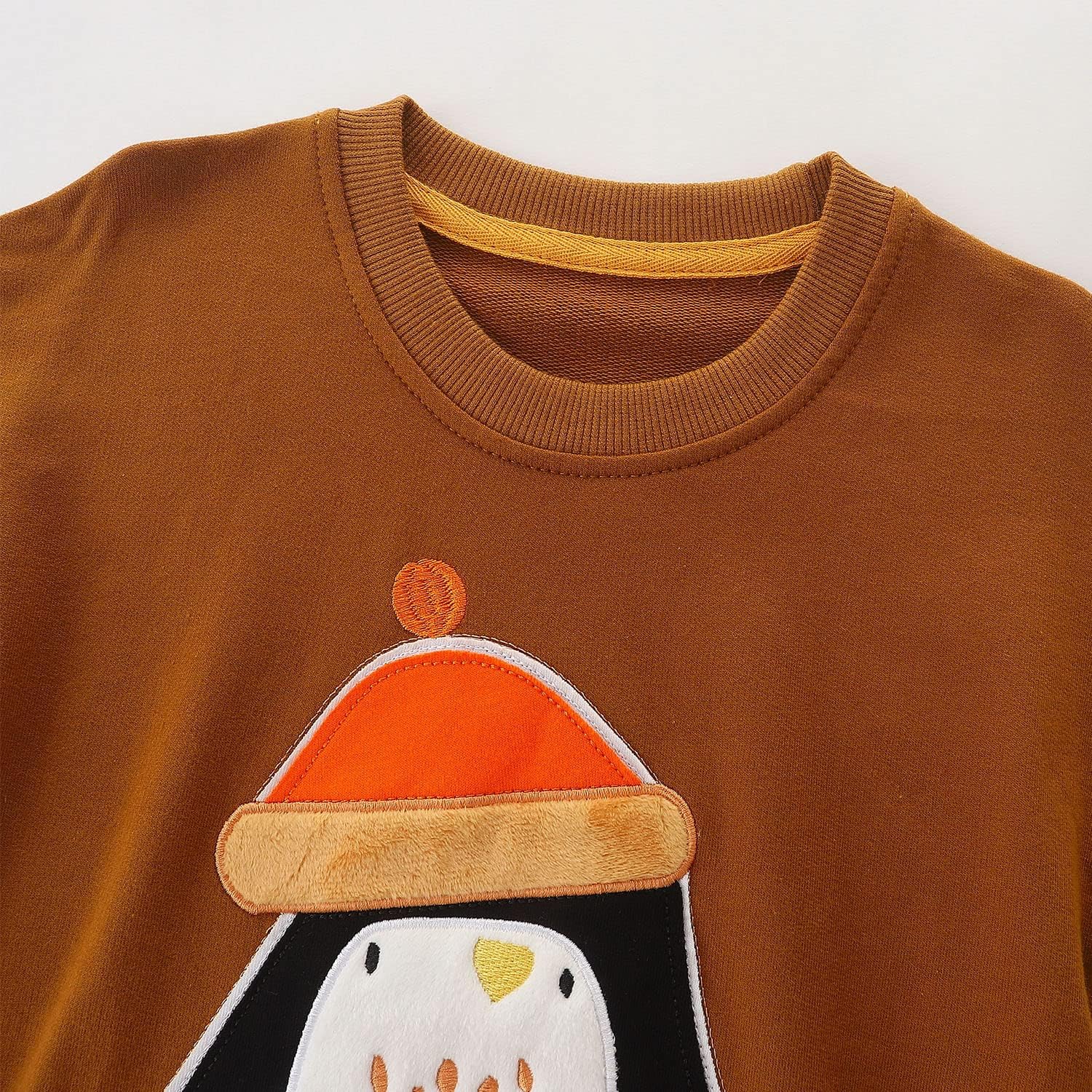 Toddler Boy's Kids Crewneck Pullover Sweatshirts 2-7Year Brown Penguin# - Image 3